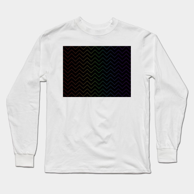 Rainbow chevron Long Sleeve T-Shirt by tothemoons